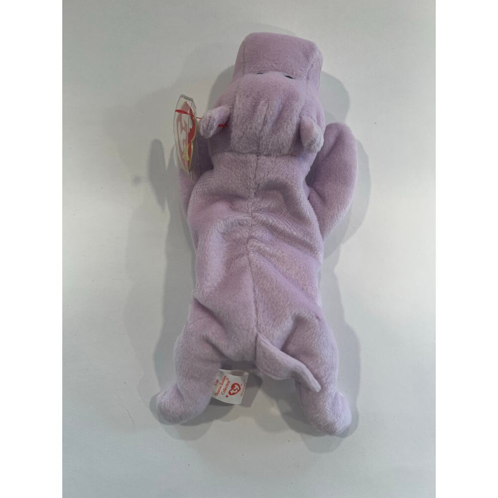 Ty Beanie Baby Happy the Hippo 1994 Beanbag Plush Stuffed Toy Collectible - Picture 3 of 12